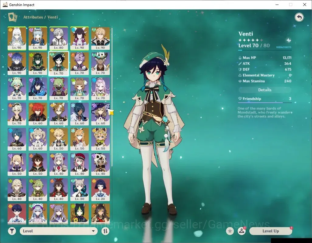 Genshin Impact Accounts ASIA|AR57|PremTeam Flins,Zibai,Varka|9Limited+3(*5 image 9
