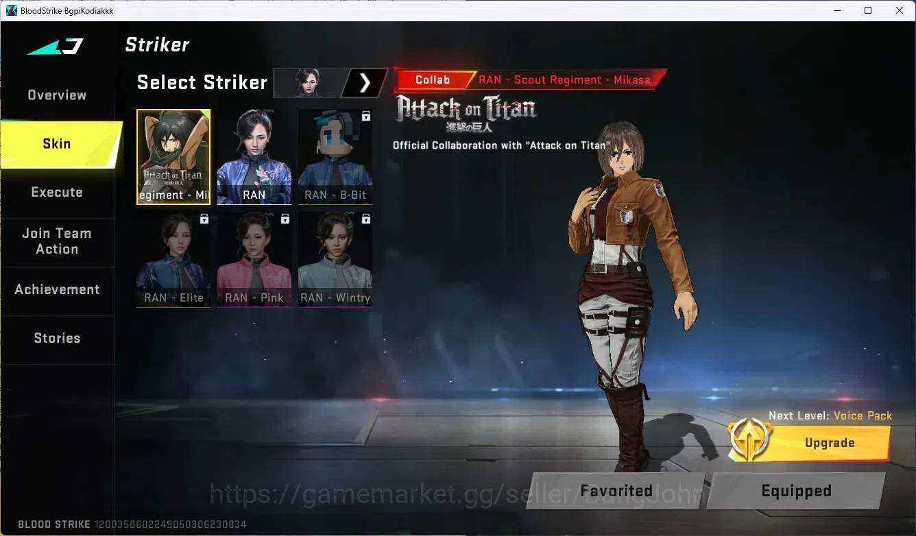 Blood Strike Accounts ASIA|1 Ultra Melee: Lightblade | 3 Collab Gun [AOT image 15
