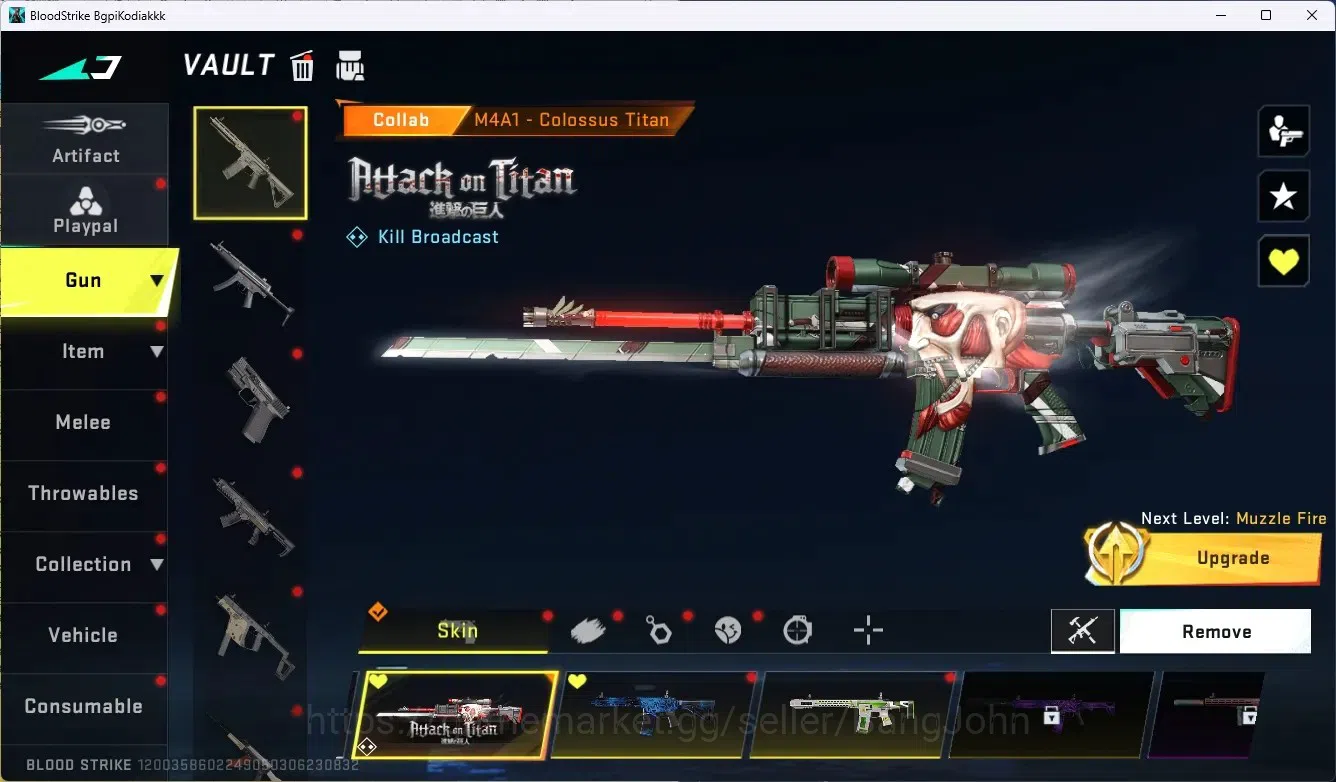 Blood Strike Accounts ASIA|1 Ultra Melee: Lightblade | 3 Collab Gun [AOT image 2