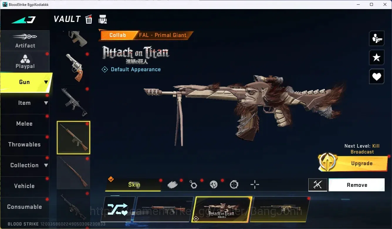 Blood Strike Accounts ASIA|1 Ultra Melee: Lightblade | 3 Collab Gun [AOT image 9