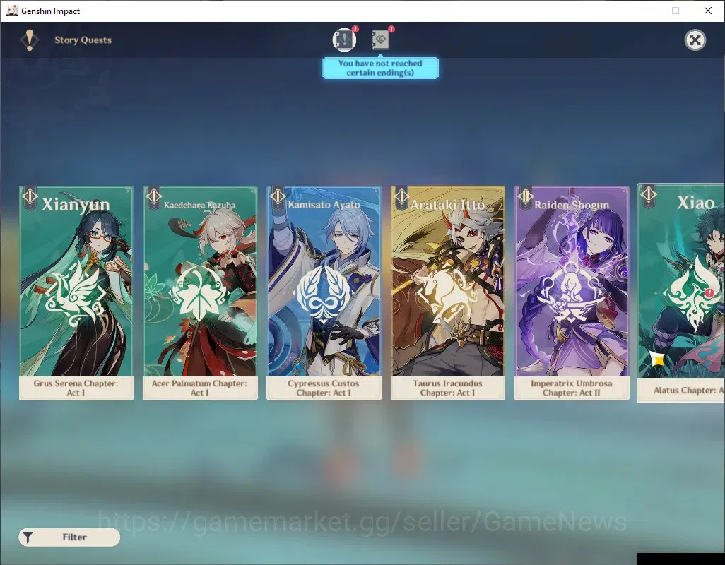 Genshin Impact Accounts Asia|AR 50|1822 Primogem|4 Limited + 3 (*5 Weapon) image 17