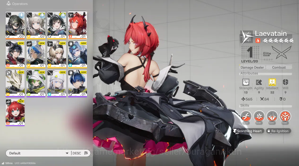 Arknights: Endfield Accounts NA/EU LVL 2 | Fresh Starter + 1 Meta SSR (Laevatain) + 6 SR Character |Skip Tutorial| GrypLink 6