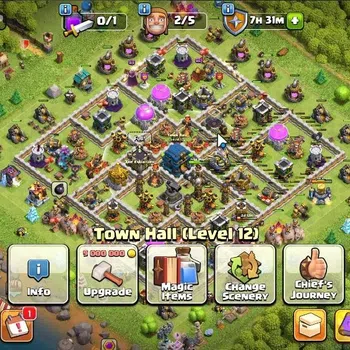 Clash of Clans Accounts High-End Lv 90|TH12-BH5 LV90 | Thropy1606 HH6 | BK50,AQ52,GW21,MP30,RC0 | Gems481 | CN ON|Protect