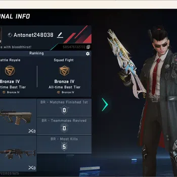 Blood Strike Accounts Others ASIA | Eternal Gun Bizon-Seraph Lv.2 | 1 Ultra Striker: Zero | 1 Legendary Gun | 1 Name