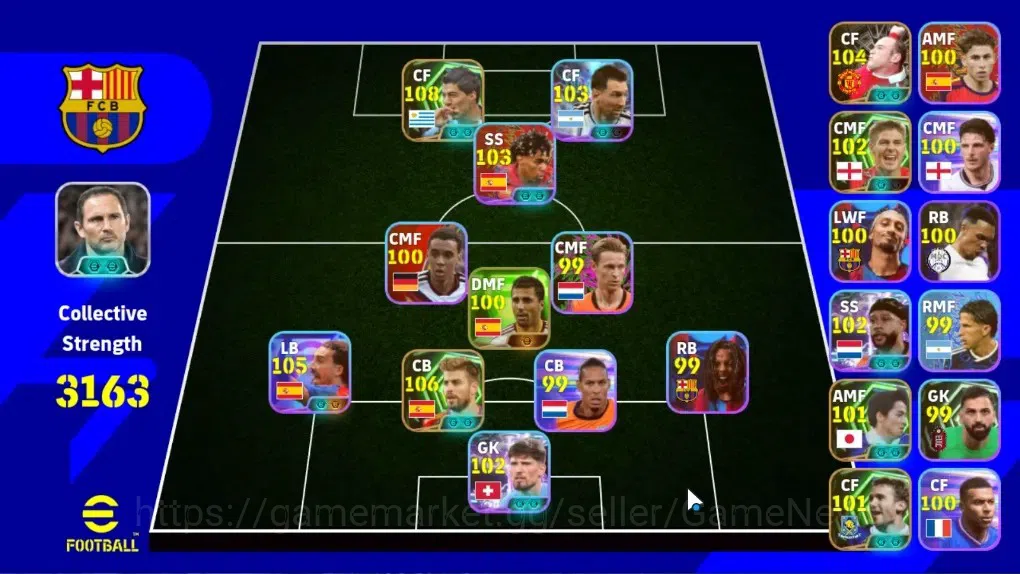 eFootball Accounts Legends & Iconic Players Android|Epic Luis Suarez,Gerard Pique,Wayne 1