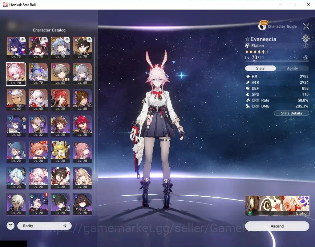 Honkai Star Rail Accounts Others Asia|TL 56|3 Golden Companion|7 Limited|Evanescia,Silver Wolf 4
