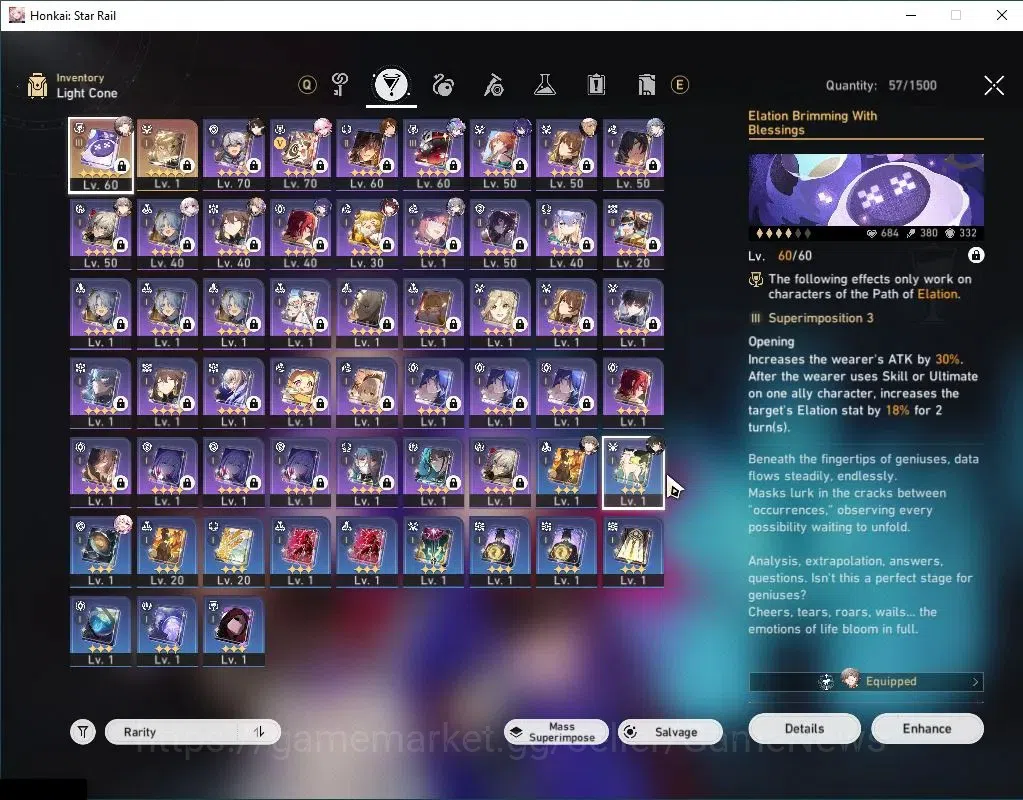 Honkai Star Rail Accounts Others Asia|TL 56|3 Golden Companion|7 Limited|Evanescia,Silver Wolf 5