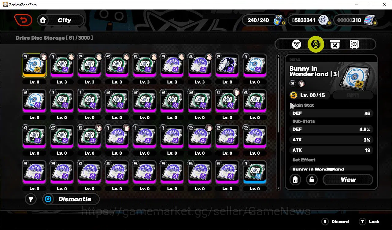 Zenless Zone Zero Accounts Mid-Game AMERICA IK 43|S2 CH6| 3 Limited [Nangong Yu,Astra Yao,Harumasa]+2 STD(Grace,Nekomata)|3S 11