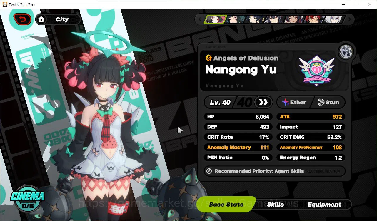 Zenless Zone Zero Accounts Mid-Game AMERICA IK 43|S2 CH6| 3 Limited [Nangong Yu,Astra Yao,Harumasa]+2 STD(Grace,Nekomata)|3S 7