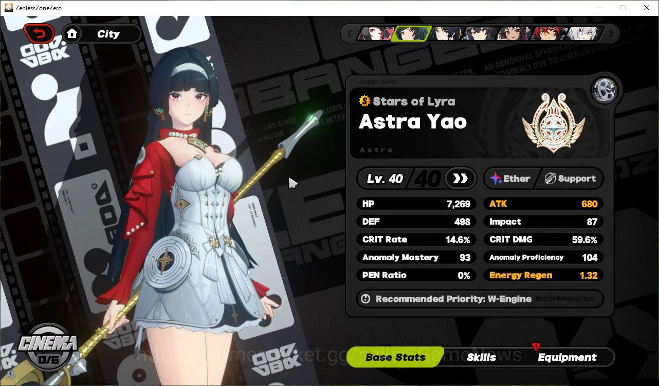 Zenless Zone Zero Accounts Mid-Game AMERICA IK 43|S2 CH6| 3 Limited [Nangong Yu,Astra Yao,Harumasa]+2 STD(Grace,Nekomata)|3S 8
