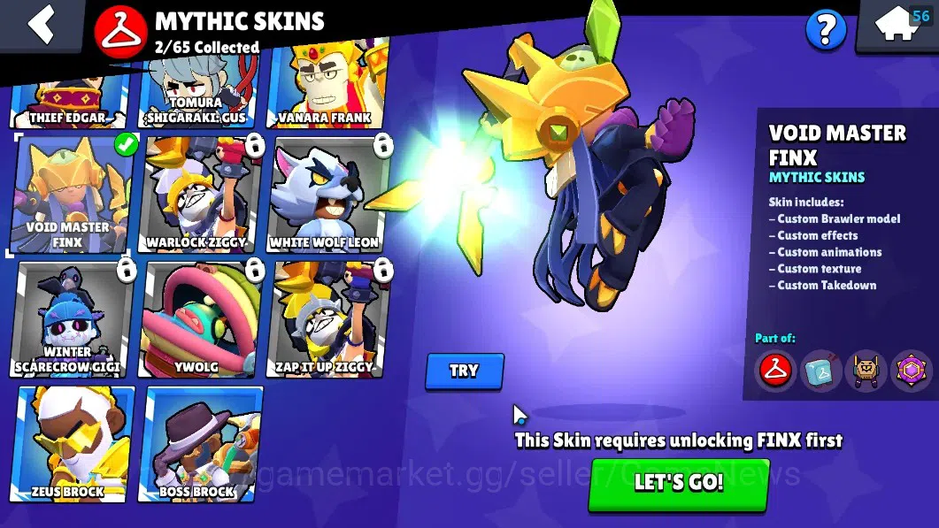 Brawl Stars Accounts 6899 Trophy|43 Brawlers 5 Max|Mortis Full Buffies| image 15