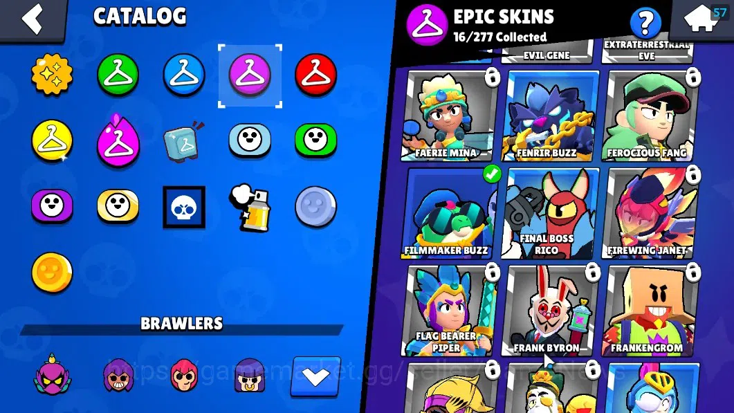 Brawl Stars Accounts 6899 Trophy|43 Brawlers 5 Max|Mortis Full Buffies| image 20