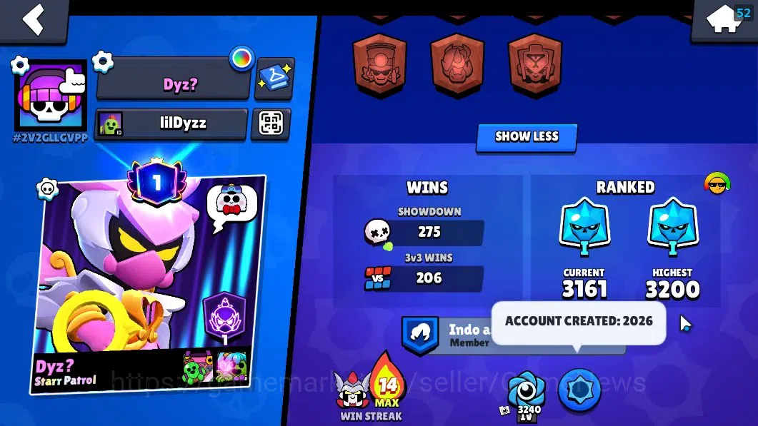 Brawl Stars Accounts 6899 Trophy|43 Brawlers 5 Max|Mortis Full Buffies| image 3