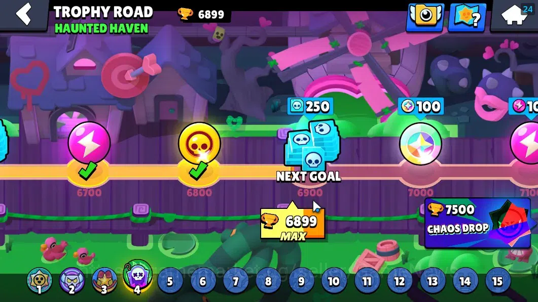 Brawl Stars Accounts 6899 Trophy|43 Brawlers 5 Max|Mortis Full Buffies| image 5