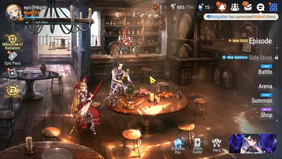 Epic Seven Accounts High-End Global UnVerif|NewEra|4 ML(Tidal Rift Elvira,E Ilynav,etc)+Tenebria,Fenris,Iseria,etc|3,9K 1