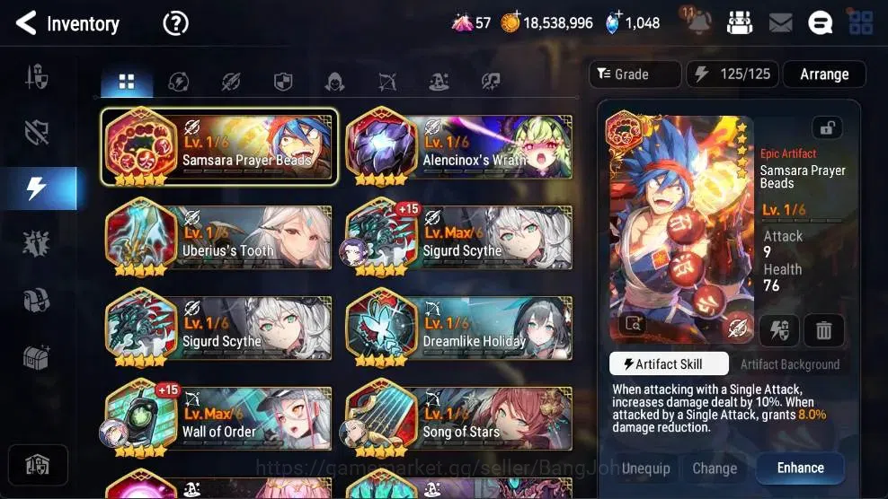 Epic Seven Accounts High-End ASIA | 10 ML(Zio,Belian,CLilias,BArunka,WOTM Tenebria,CCHarles,Etc.)|Bless ON|SS 1K|Gold 15