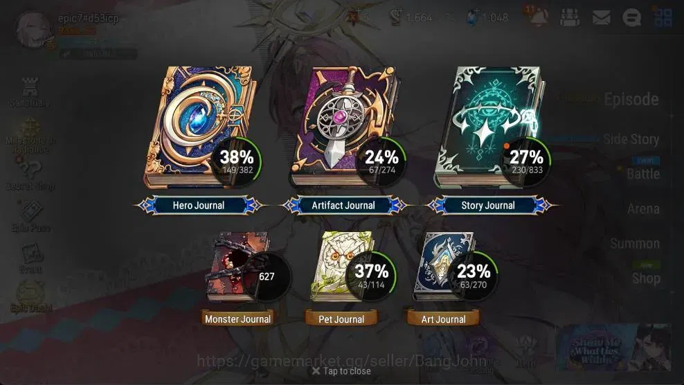Epic Seven Accounts High-End ASIA | 10 ML(Zio,Belian,CLilias,BArunka,WOTM Tenebria,CCHarles,Etc.)|Bless ON|SS 1K|Gold 3
