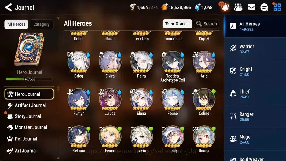 Epic Seven Accounts High-End ASIA | 10 ML(Zio,Belian,CLilias,BArunka,WOTM Tenebria,CCHarles,Etc.)|Bless ON|SS 1K|Gold 6