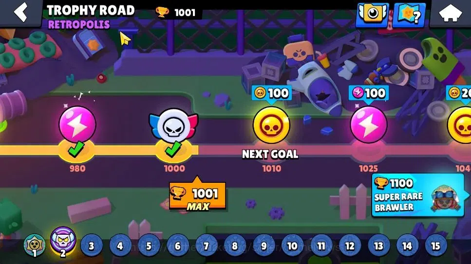 Brawl Stars Accounts 1001 Trophy|3,3K Bling|14 Brawlers 2 Max Lvl [Shel image 5