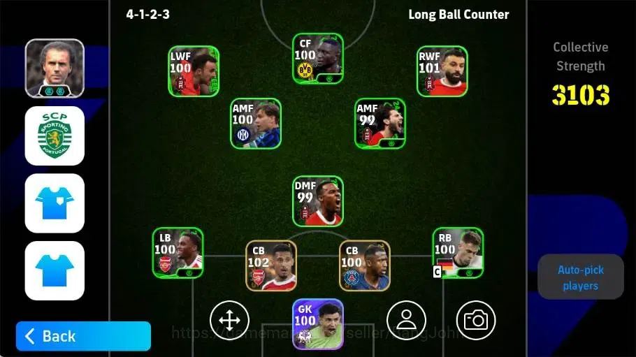eFootball Accounts High-End Mobile|PW 3103|Bigtime Nakamura|Epic Berbatov,Gerrard,Kuyt,Shevchenko Etc|SHW 1