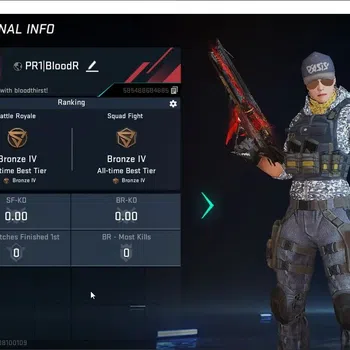 Blood Strike Accounts Starter ASIA | 1 ETERNAL Gun: MP5-Bloodrift Lv1|2 Legendary Chests|Bronze IV Rank|Check SS BS2712B