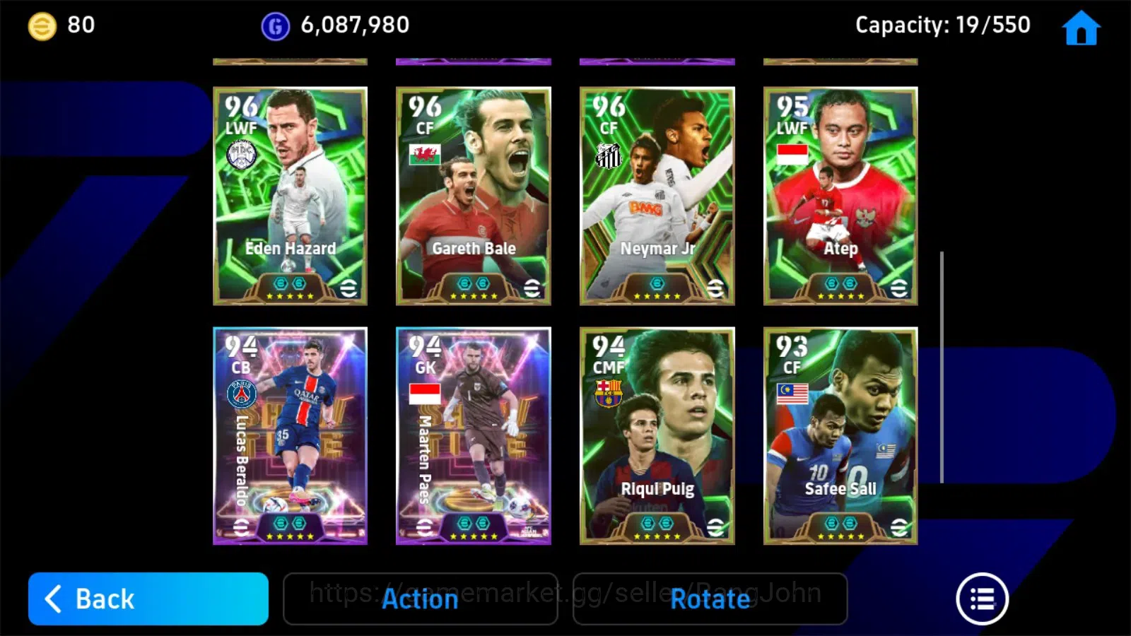 eFootball Accounts ANDROID|PW 3147|Bebeto,Kdb,Owen,Giuly,messi,Kante, image 2