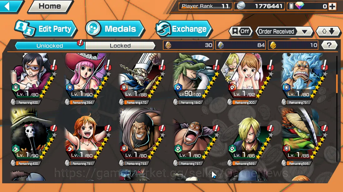 One Piece Bounty Rush Accounts Global|3EX|MWD Luffy,Winner Island Trafalgar Law,B image 5