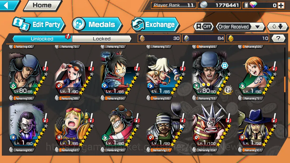 One Piece Bounty Rush Accounts Global|3EX|MWD Luffy,Winner Island Trafalgar Law,B image 6