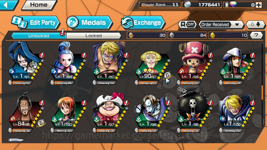 One Piece Bounty Rush Accounts Global|3EX|MWD Luffy,Winner Island Trafalgar Law,B image 7