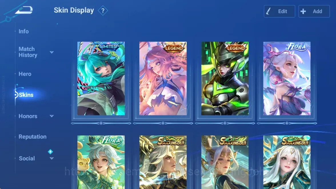 Honor of Kings Accounts Rare Skin Global|113H 219S|1 Limited|Legend Butterfly|Legend Lady Sun|Flora Erin|Flora Sakeer|3 1