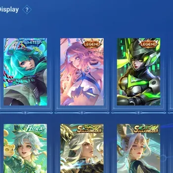Honor of Kings Accounts Rare Skin Global|113H 219S|1 Limited|Legend Butterfly|Legend Lady Sun|Flora Erin|Flora Sakeer|3