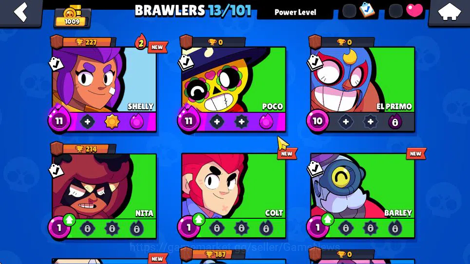 Brawl Stars Accounts 1009 Trophy | 13 Brawlers 2 MAX Lvl | 2 Epic [Moon image 10