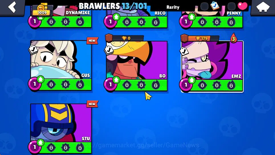Brawl Stars Accounts 1009 Trophy | 13 Brawlers 2 MAX Lvl | 2 Epic [Moon image 9