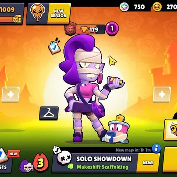 Brawl Stars Accounts 1009 Trophy | 13 Brawlers 2 MAX Lvl | 2 Epic [Moon-Curser Penny,QuitPlay Poco] 1 Super Rare Skin |CN