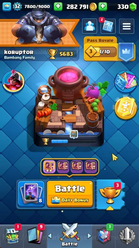 Clash Royale Accounts Starter Lv 32|Trophy 5683|KTL 11|Limited Skin|Card 107| 1 Hero,6 EVO,1 Champ,15 Legendary,32 Epic,30