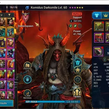 Raid: Shadow Legends Accounts Mid-Game Lv23 443K PWR|2 Mytic(Komidus,Cinda)+9 Legend(Rathalos,Xenomorph,EZIo,Mc