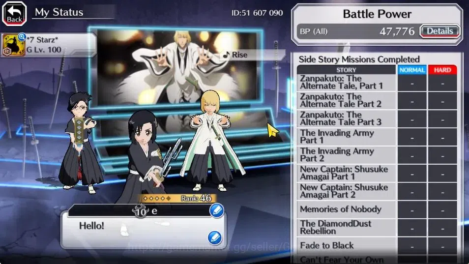 Bleach: Brave Souls Accounts High-End [GLOBAL]6K Orbs+Fresh All Story|TYBW26[Momo,Shinji],Nanao TYBW25,Ichigo 5