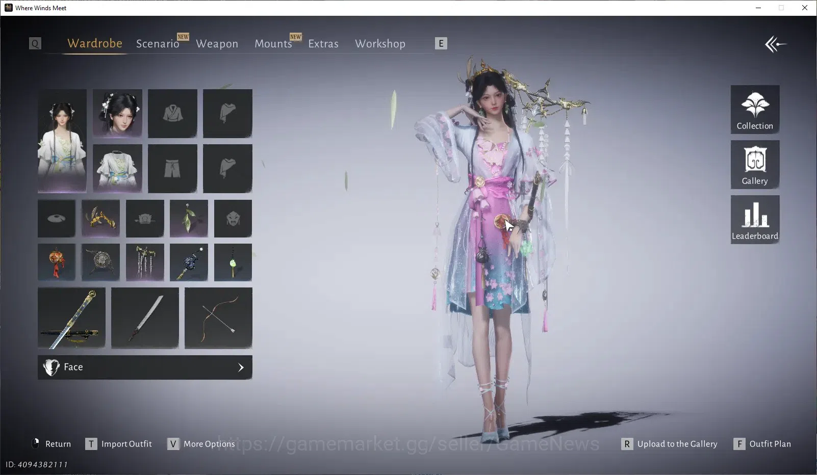 Where Winds Meet Accounts GLOBAL|Lv 89|1 Harmonic Core|GS 21K|Peaceful Life| image 13