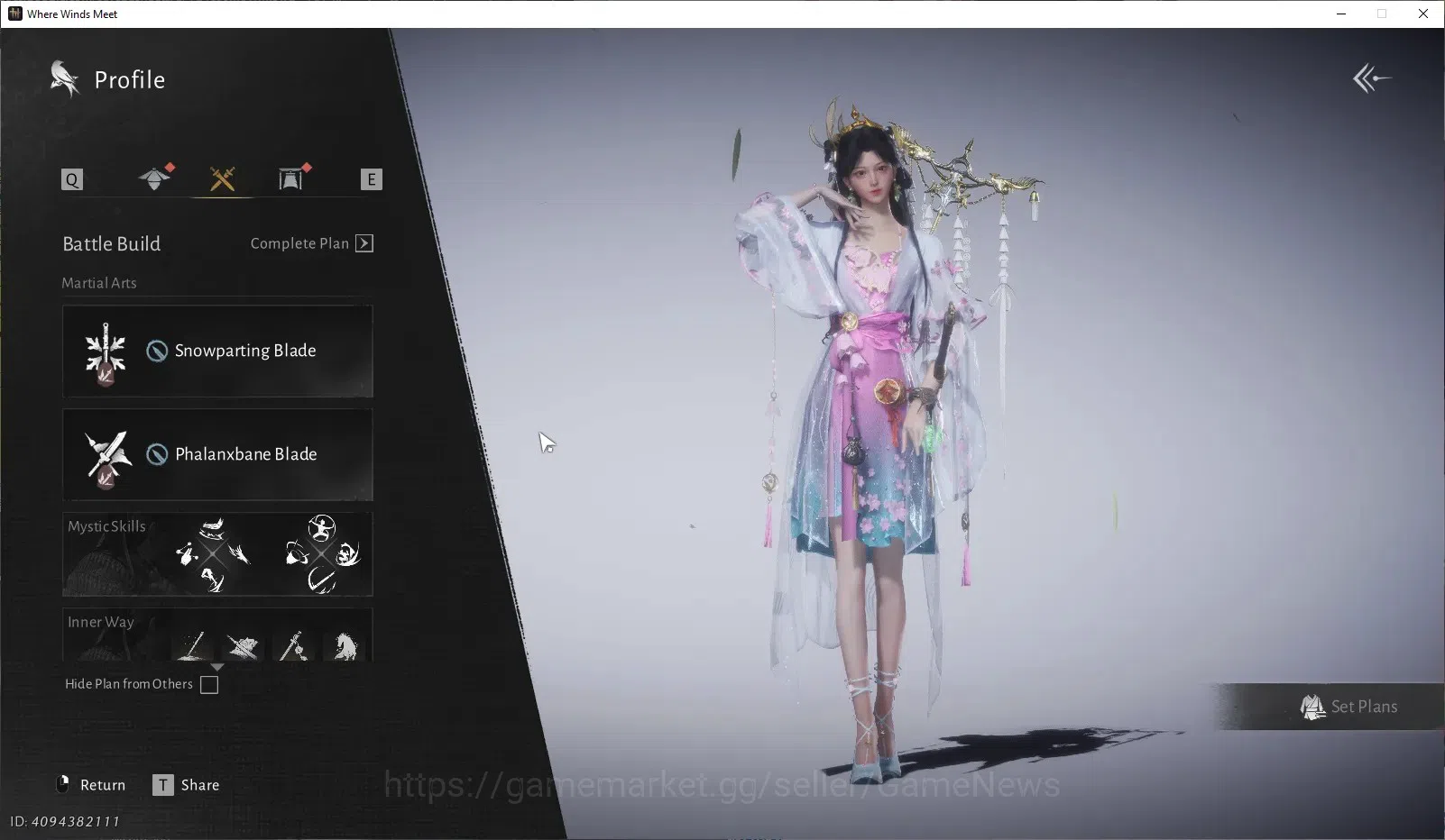 Where Winds Meet Accounts GLOBAL|Lv 89|1 Harmonic Core|GS 21K|Peaceful Life| image 2