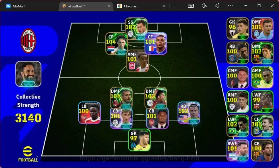 eFootball Accounts Android|PW 3140|Epic Baresi,Basten,Gattuso,Rijkaar image 2