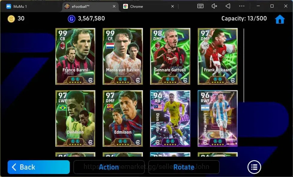 eFootball Accounts Android|PW 3140|Epic Baresi,Basten,Gattuso,Rijkaar image 4