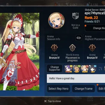 Epic Seven Accounts Others Global Unverif | 3 ML(TRElvira,A Vildred,SB Aramintha)|PoH ON|SS 2.1K|Stigma 49.7K |Log