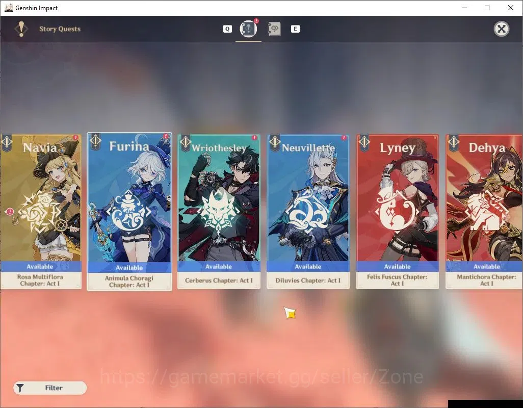Genshin Impact Accounts Others ASIA|AR 49|5 Limit+3(*5 Weapon)|(Sandrone,Kokomi)+Sign,Navia,Flins,Lyney|2 15