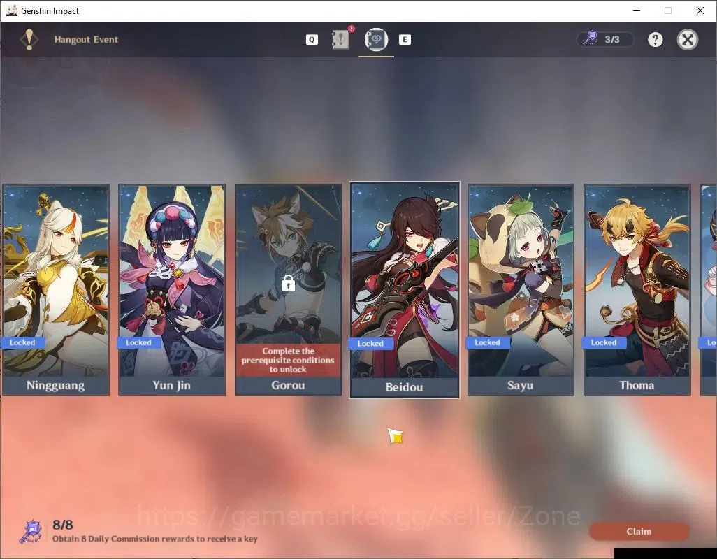 Genshin Impact Accounts Others ASIA|AR 49|5 Limit+3(*5 Weapon)|(Sandrone,Kokomi)+Sign,Navia,Flins,Lyney|2 18