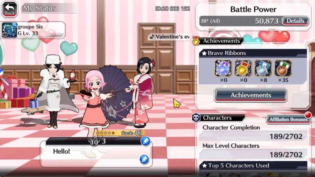 Bleach: Brave Souls Accounts [GLOBAL]6k Orbs+Fresh All Story|Yachiru Valentine2 image 2
