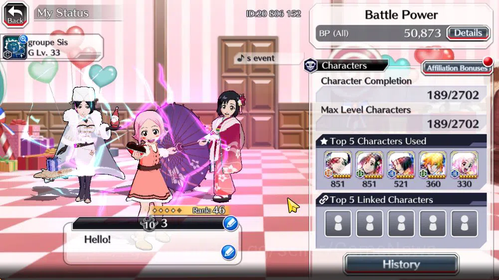 Bleach: Brave Souls Accounts [GLOBAL]6k Orbs+Fresh All Story|Yachiru Valentine2 image 3