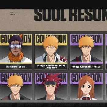BLEACH: Soul Resonance Accounts NUVERSE SEA|Lvl 32|3 SSR 1 Limited|2 Sign| Ichigo Dual Zangetsu Bound 1+Full Set Stamp