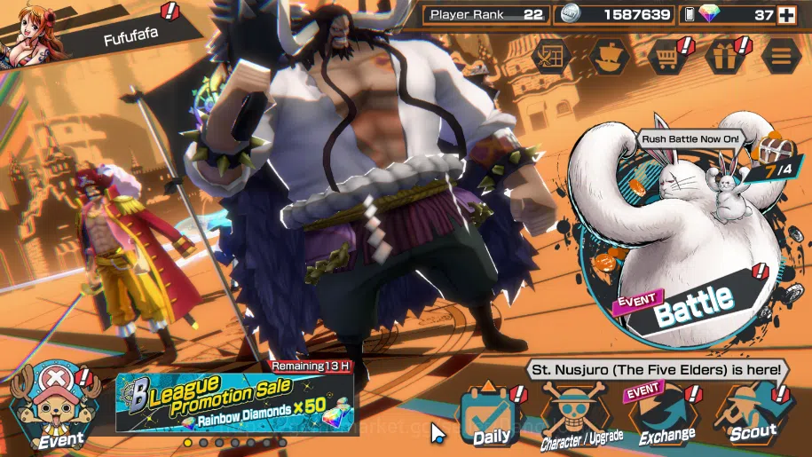 One Piece Bounty Rush Accounts GLOBAL|EX 2 | king pirates gold roger, Beast kaido image 3