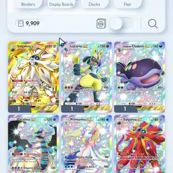 Pokémon TCG Pocket Accounts High-Level EN 9,9K Card|229 EX| 1 Crown (Solgaleo) 55
