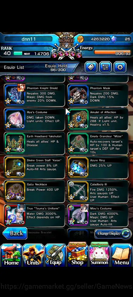 Grand Summoners Accounts Global|Rank 40|33 RGB|Fresh Story|12 Ascend|ToumaT image 10
